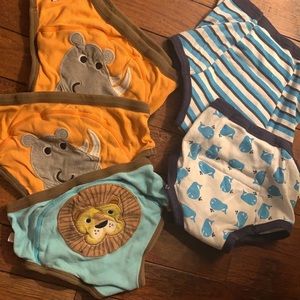 ZOOCCHINI 3 PIECE ORGANIC POTTY TRAINING PANTS SET - and 2 luvable friends 3-4T